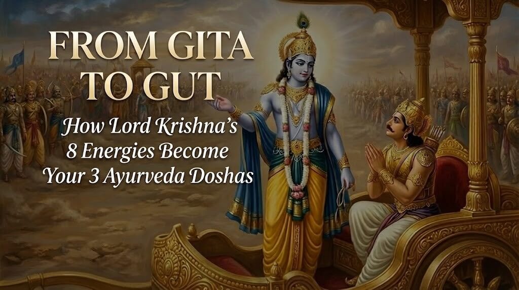 From Bhagavad Gita to Gut: How Lord Krishna’s 8 Energies Become Your 3 Ayurveda Doshas