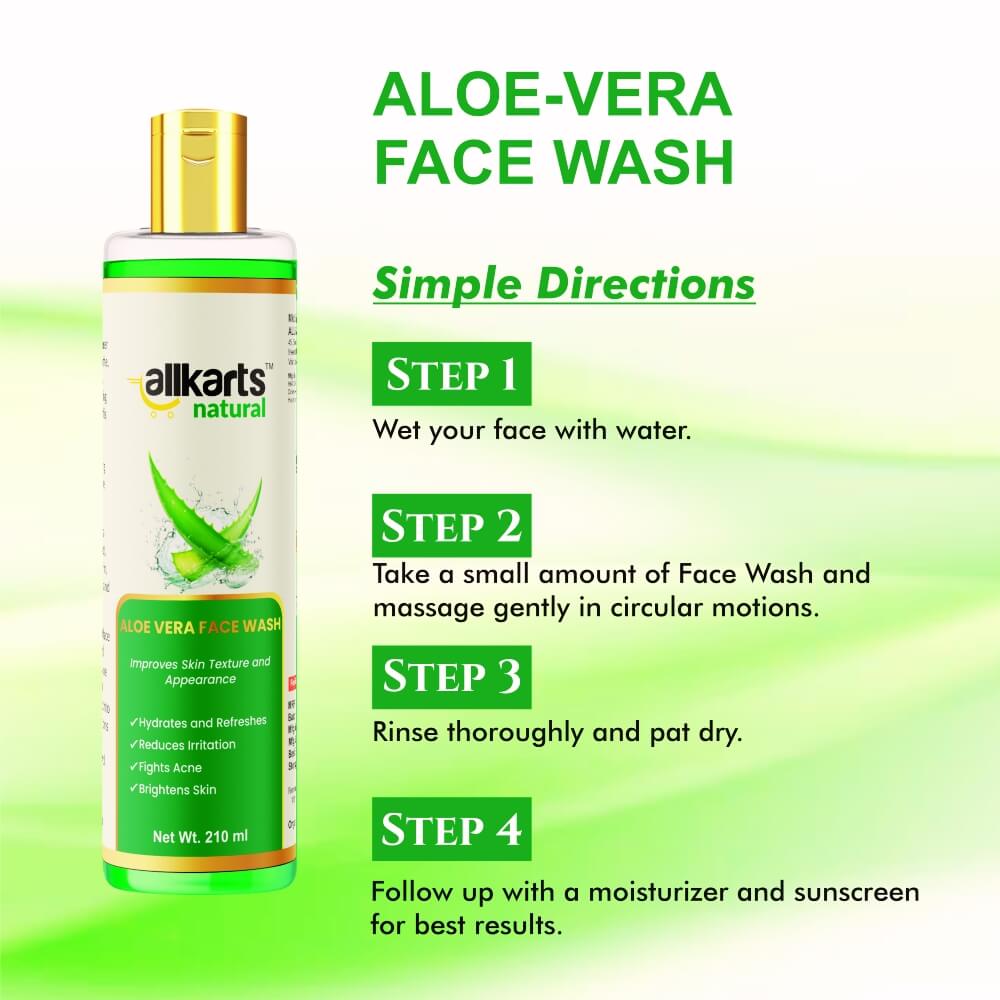 Aloe Vera Face Wash Usage