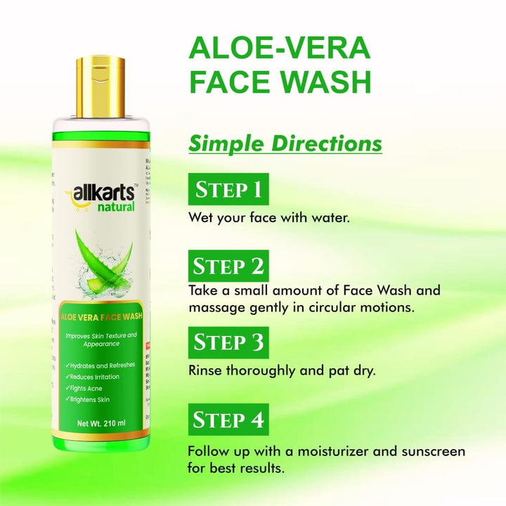 Aloe Vera Face Wash Usage