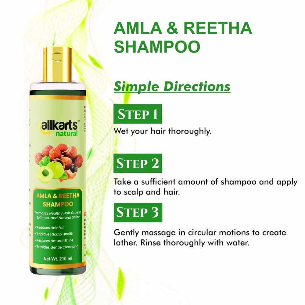 Amla & Reetha Shampoo Usage