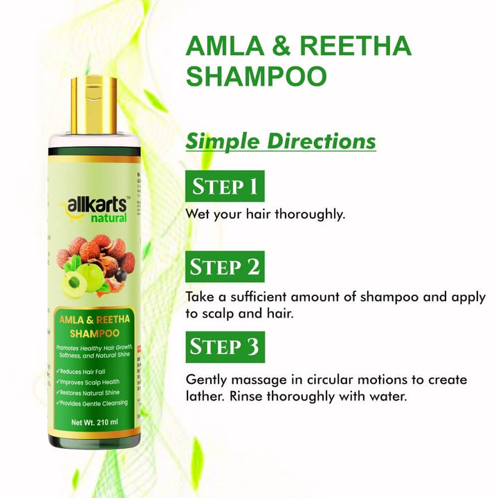 Amla & Reetha Shampoo Usage