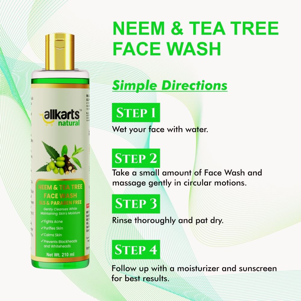 Neem &amp; Tea Tree Face Wash Usage