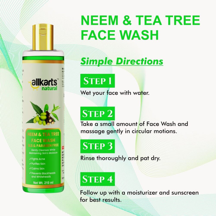Neem &amp; Tea Tree Face Wash Usage