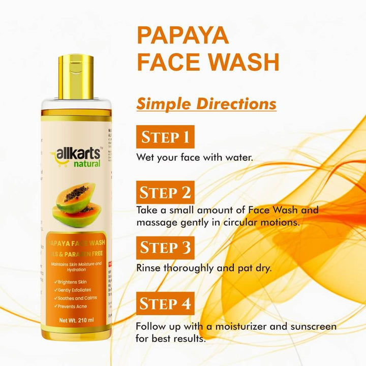 Papaya Face Wash Usage