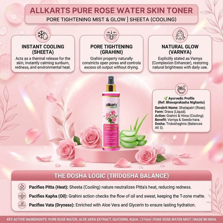 Pure Rose Water Skin Toner Benefits