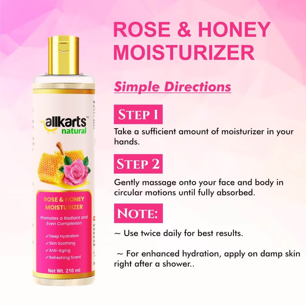 Rose &amp; Honey Moisturizer Usage