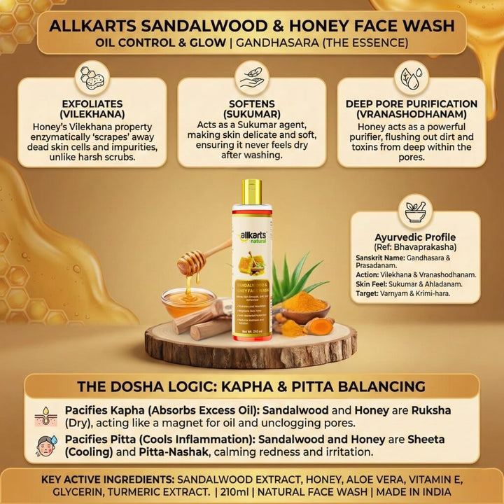 Sandalwood &amp; Honey Face Wash Benefits