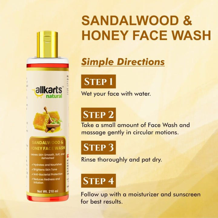 Sandalwood &amp; Honey Face Wash Usage