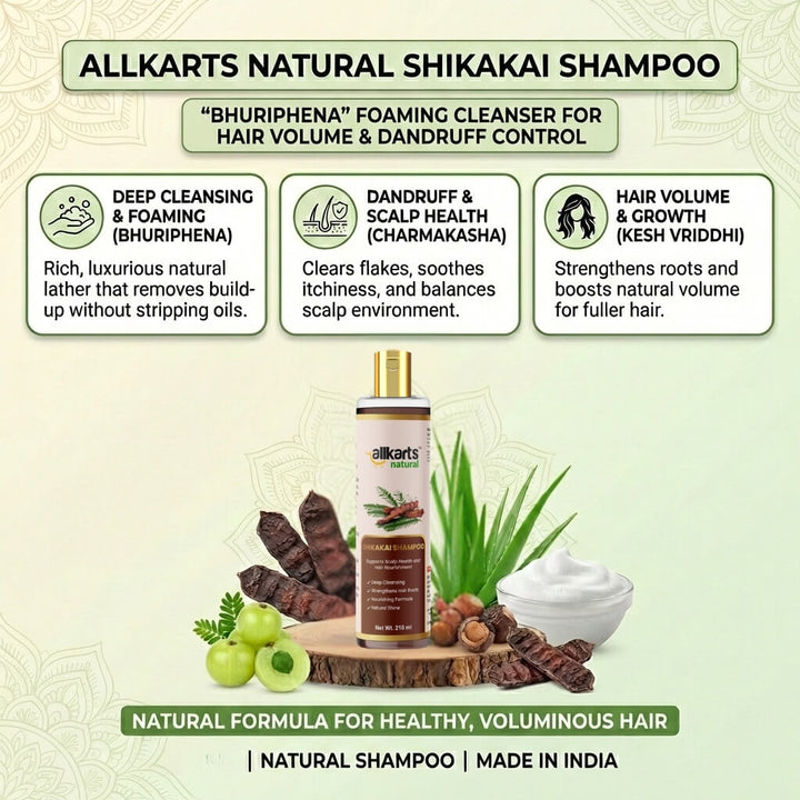 Allkarts Natural Shikakai Shampoo Benefits