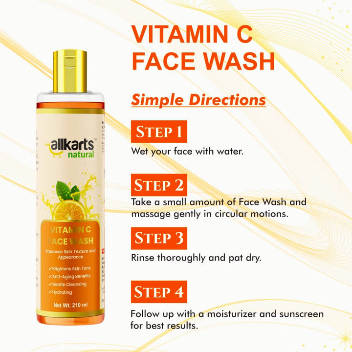 Vitamin C Face Wash Usage