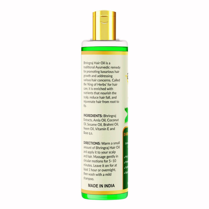 Ingredients of Ayurvedic Hair Oil – Bhringraj, Amla, Brahmi & Vitamin E