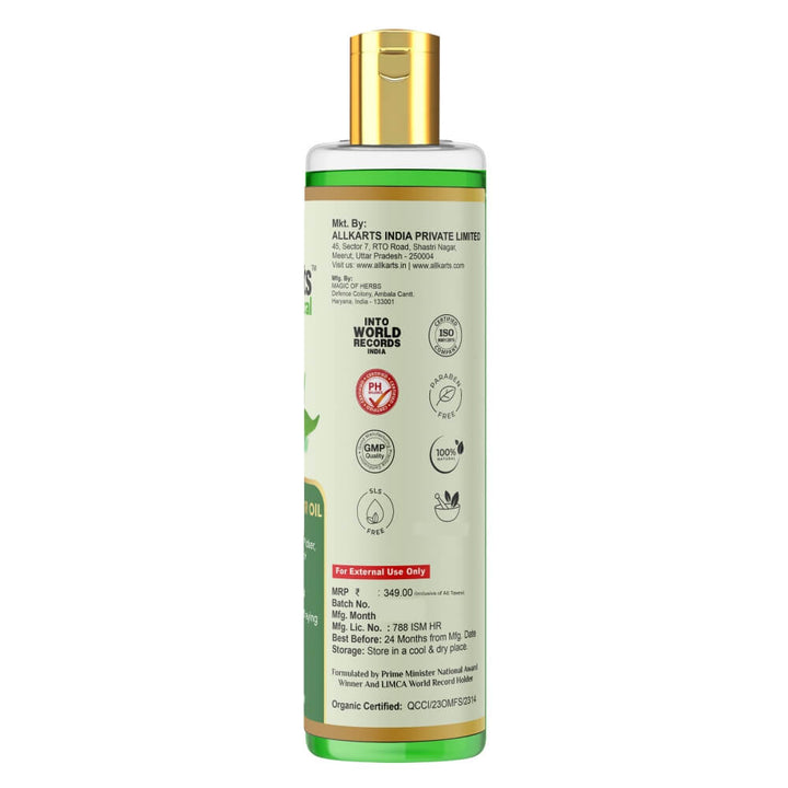 Manufacturer and batch details of Ayurvedic Hair Oil by Allkarts