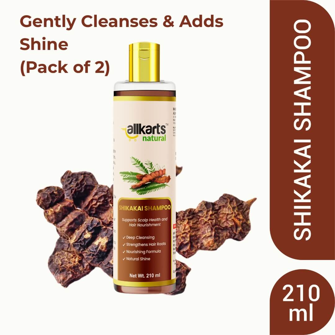 Front pack of Ayurvedic Shikakai Shampoo – Allkarts Natural