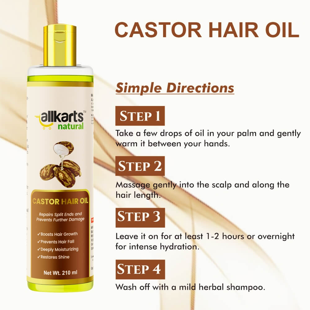 Castor Hair Oil Usage