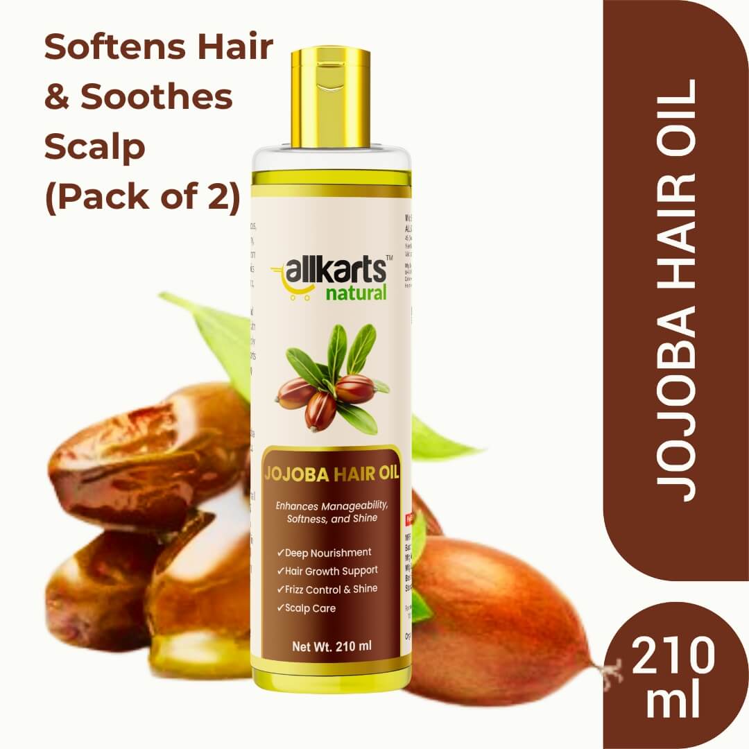 Jojoba Hair Oil – Front Pack for Deep Nourishment & Scalp Care by Allkarts