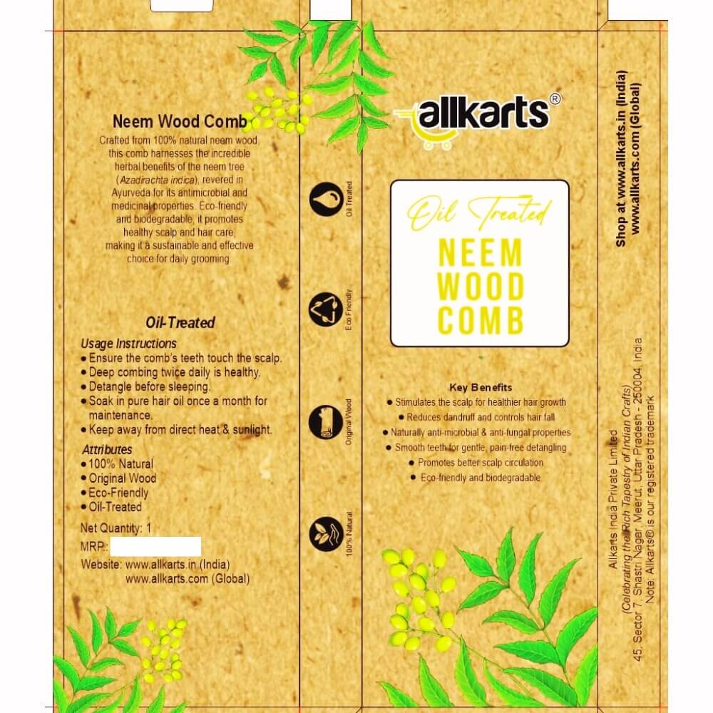 Neem Wood Comb