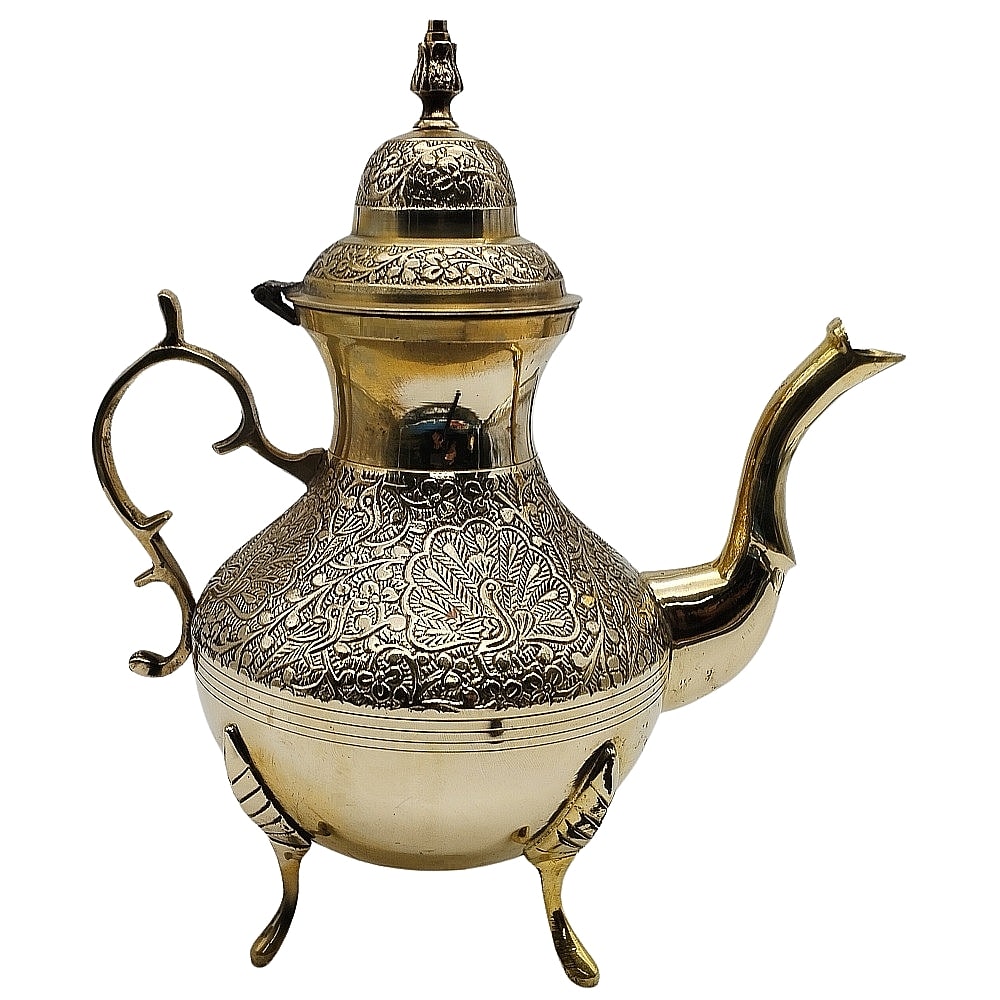 Peacocks Embossed Peacock Design Brass Teapot Set at Rs 2295 in Meerut